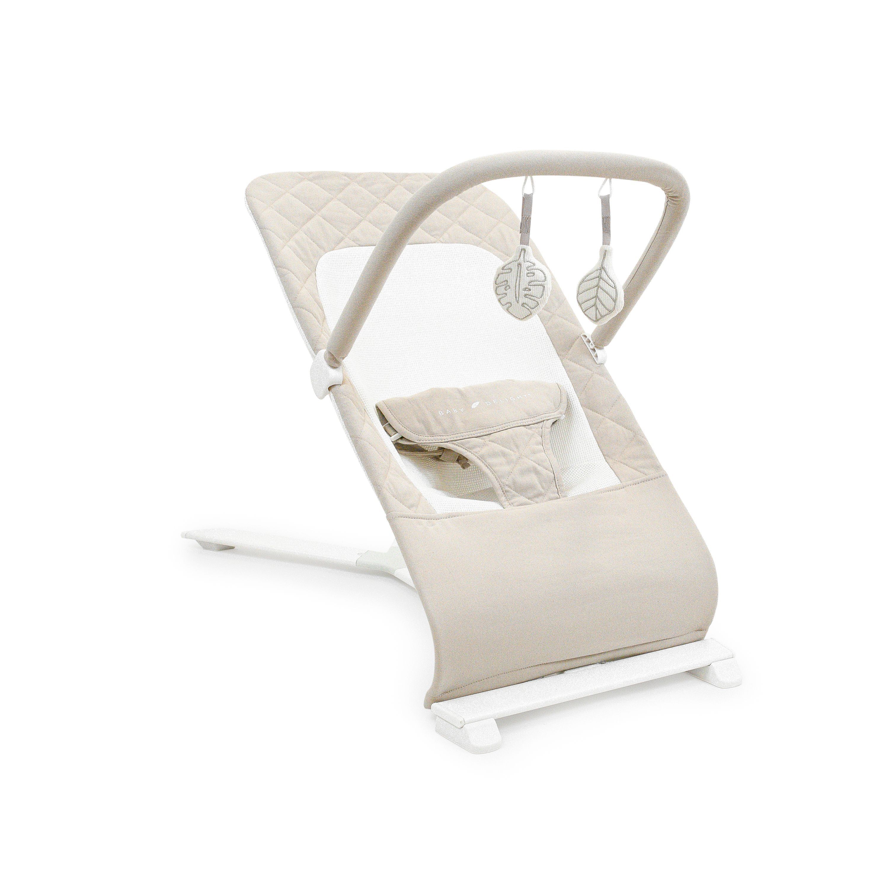 Baby Delight Alpine Deluxe Portable Infant Bouncer, for 0-6 Months, Organic Oat | Walmart (US)