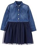 Amazon.com: Osh Kosh Girls' Denim Dress, Mosaic Blue Wash, 3T: Clothing, Shoes & Jewelry | Amazon (US)