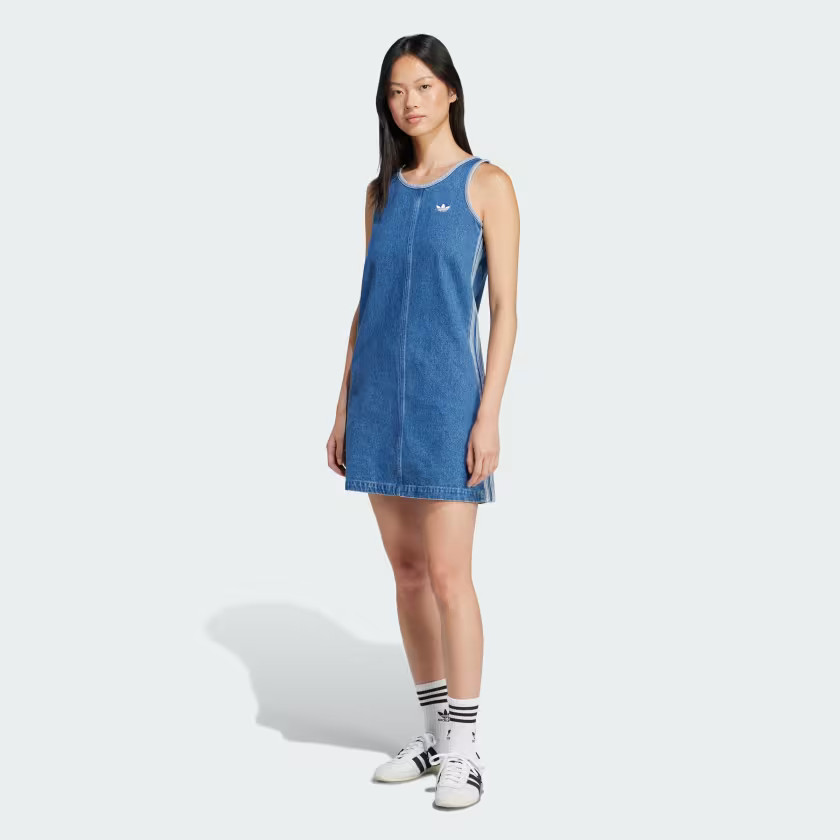 Adicolor Denim 3-Stripes Tank Dress | adidas (US)