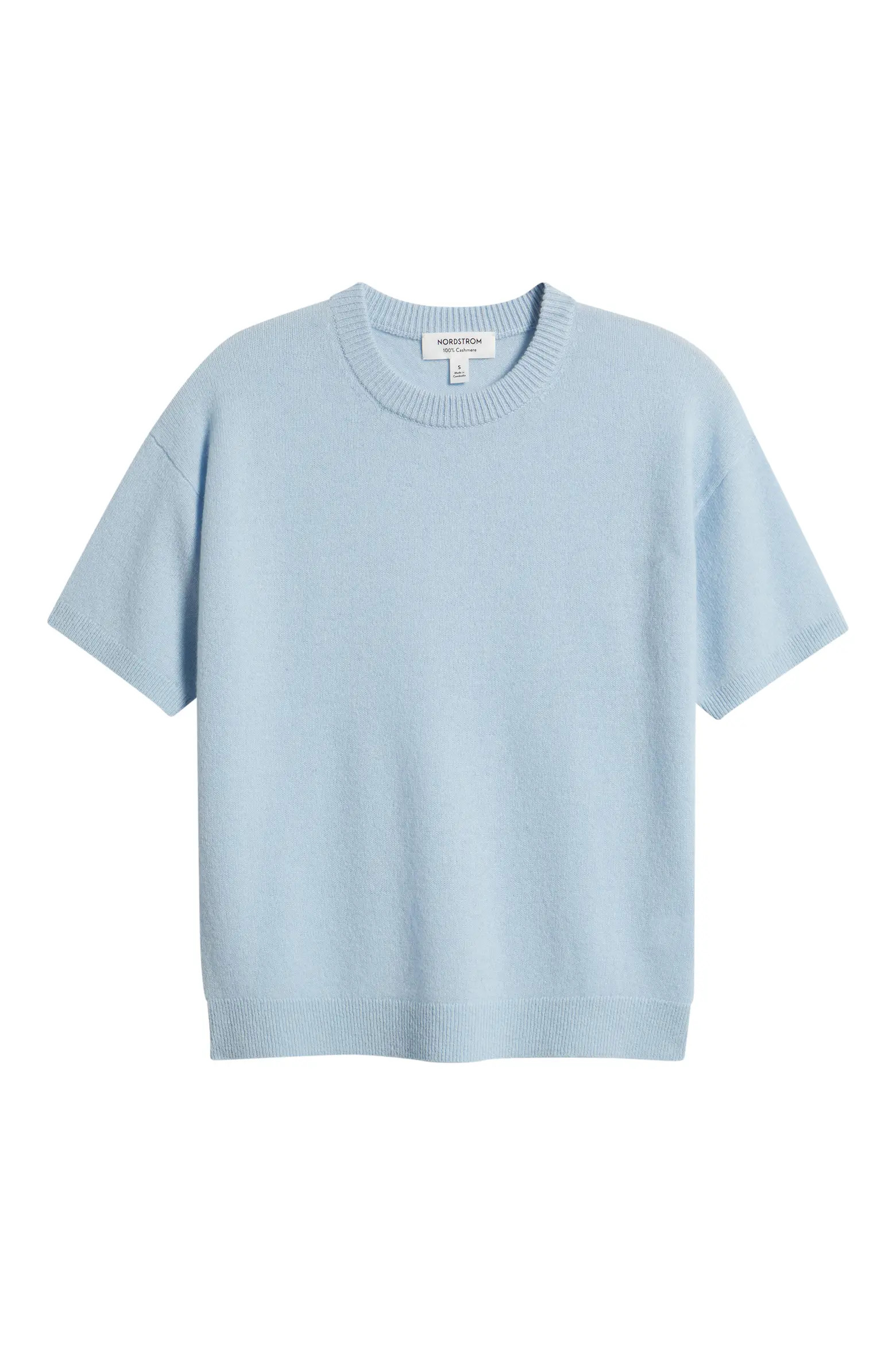 Nordstrom Short Sleeve Cashmere Crewneck Sweater (Women) | Nordstrom | Nordstrom