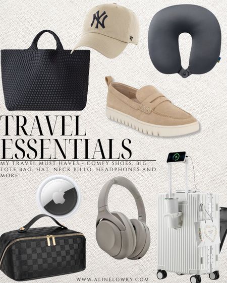 Travel Essentials - MY TRAVEL MUST HAVES - COMFY SHOES, BIG TOTE BAG, HAT. NECK PILLO. HEADPHONES AND MORE

#LTKU #LTKSeasonal #LTKtravel