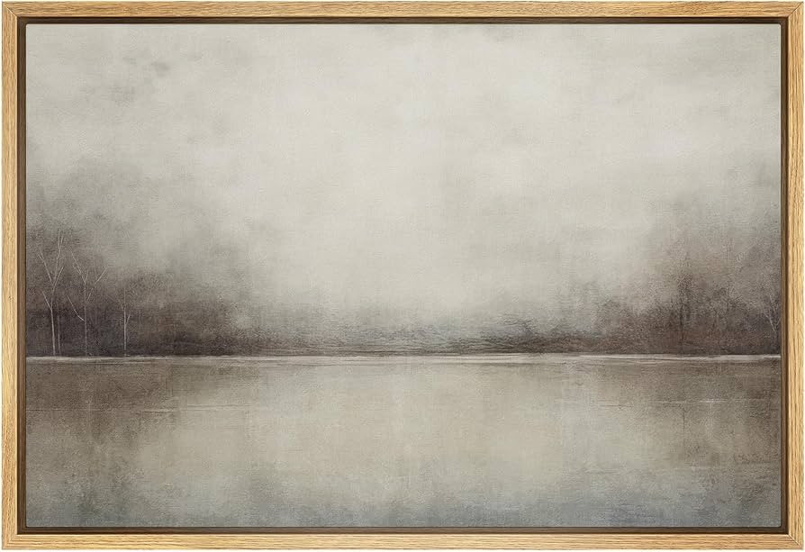 SIGNFORD Framed Canvas Print Wall Art Abstract Landscape Wilderness Impressionism Traditional Sce... | Amazon (US)