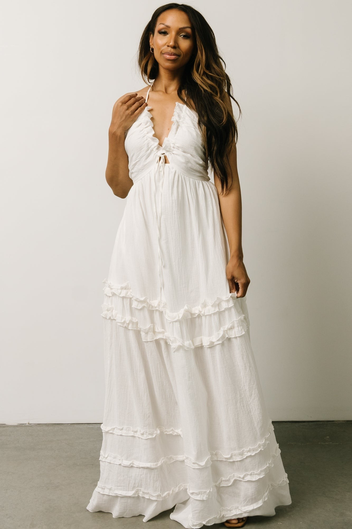 Augusta Halter Neck Maxi Dress | Baltic Born