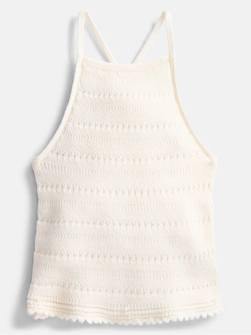 Weekend Academy Girls Crochet Halter Top, Sizes 4-18 | Walmart (US)