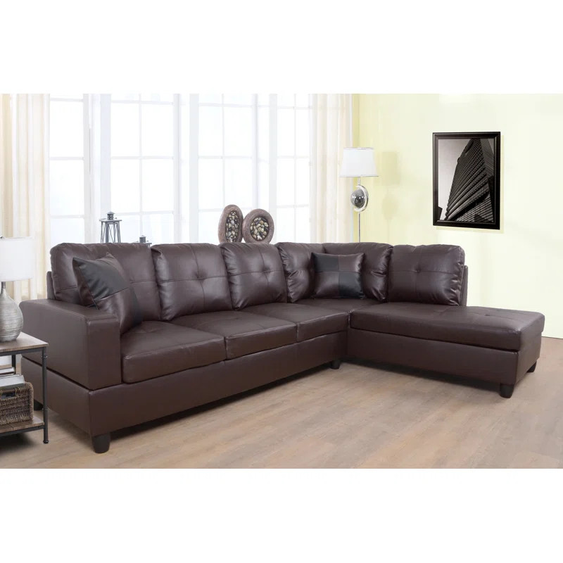 Chaidez 2 - Piece Vegan Leather Sectional | Wayfair North America