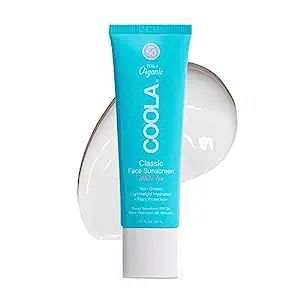 COOLA Organic Face Sunscreen SPF 50 Sunblock Lotion, Dermatologist Tested Skin Care for Daily Pro... | Amazon (US)