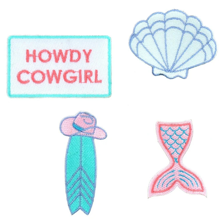 Packed Party Coastal Cowgirl Patch Set, 4 Stick-On Patches | Walmart (US)