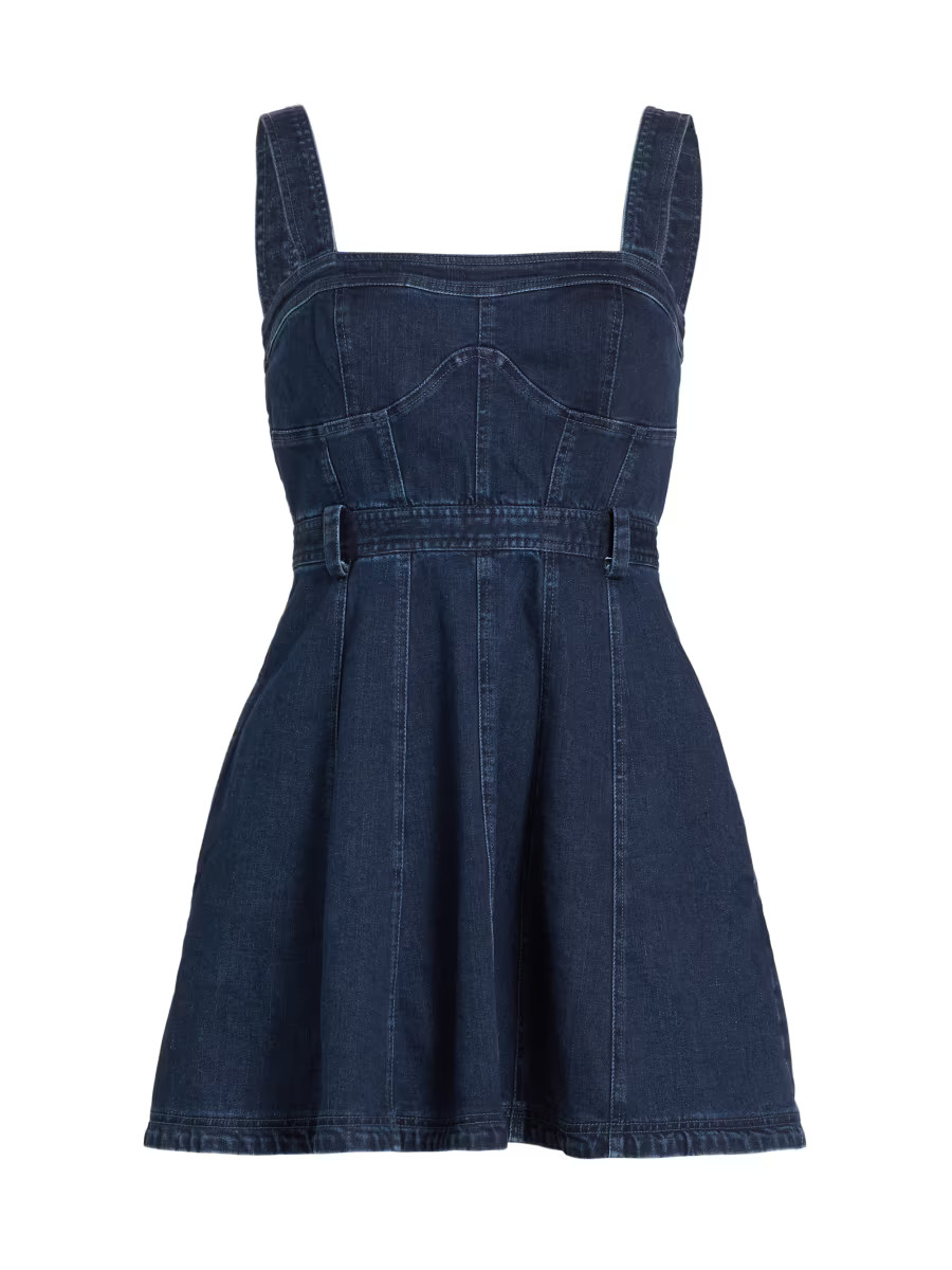 Free People Margot Denim Minidress | Saks Fifth Avenue
