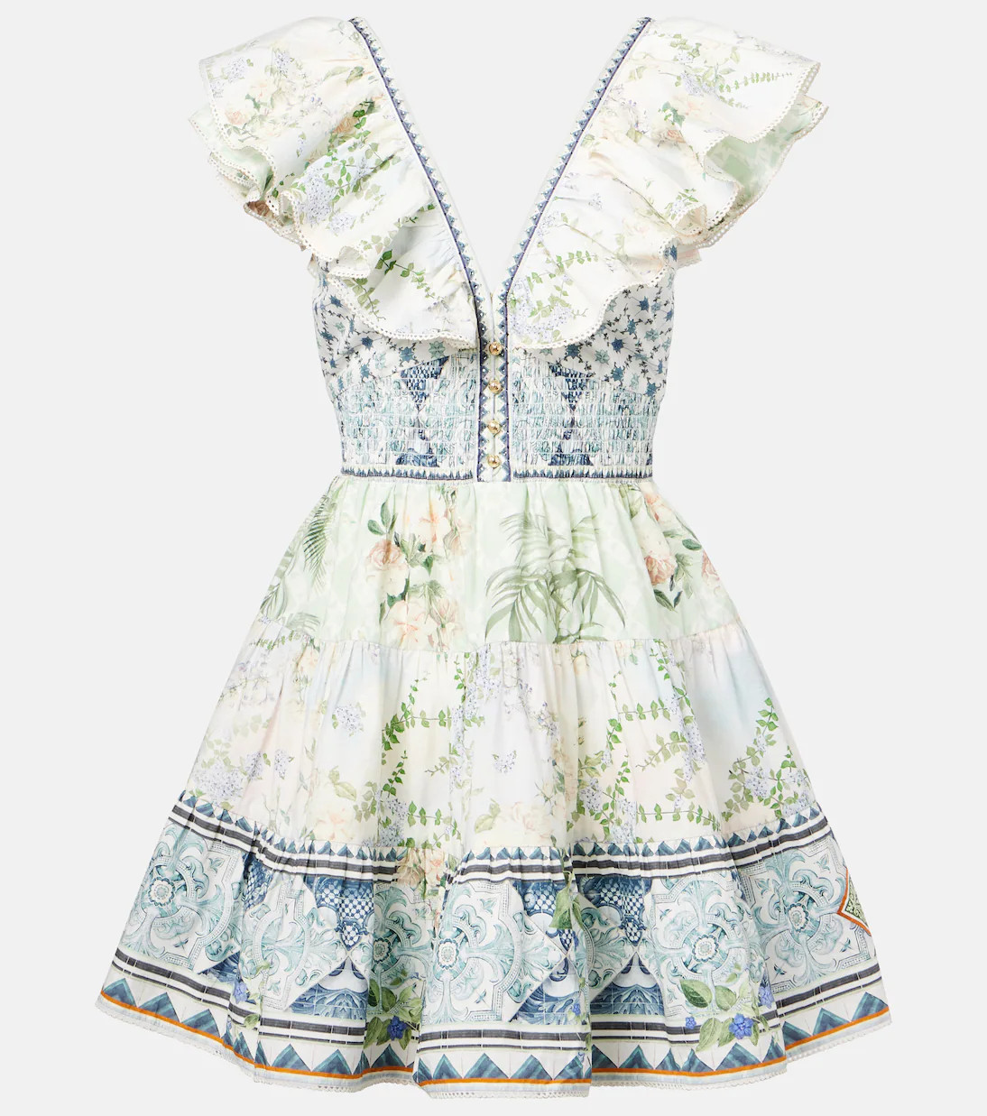 Crystal-embellished cotton minidress | Mytheresa (UK)