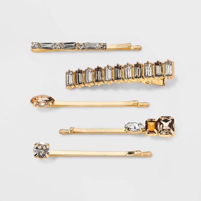 Crystal Bobby Pin Set 5pc - A New Day™ | Target
