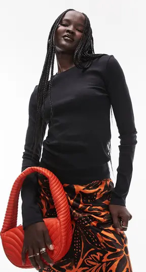 Long Sleeve Cotton Top | Nordstrom