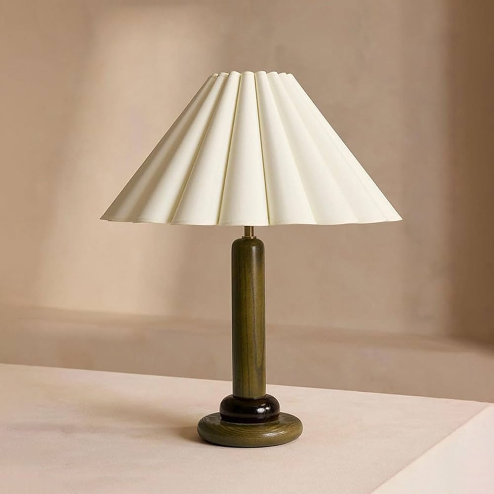 Premium Sense Bedroom Study Desk Light Elegant E27 D15” Fabric Wood Desk Lamp Ambient Sense Bed... | Amazon (US)