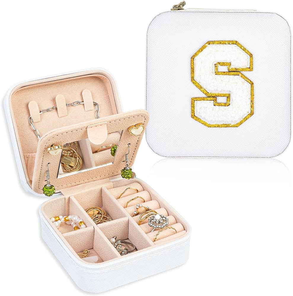 FUNARTY Travel Jewelry Case Organizer, Gifts for Women, Small Jewelry Box Jewelry Organizer, Neck... | Amazon (US)