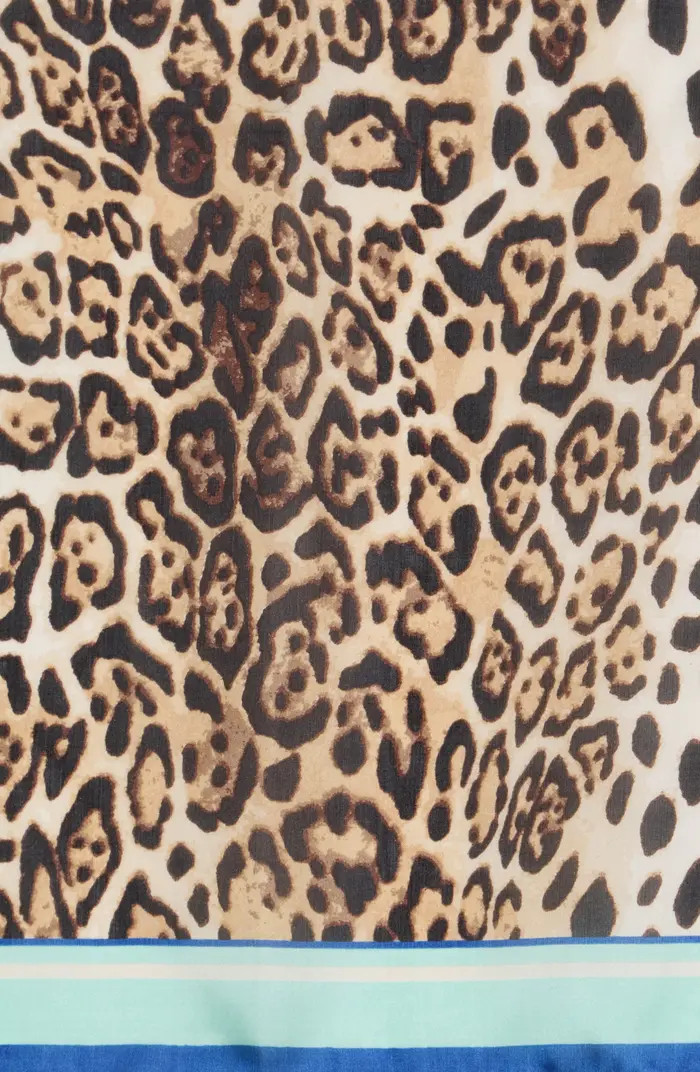 Leopard Border Square Scarf | Nordstrom Rack