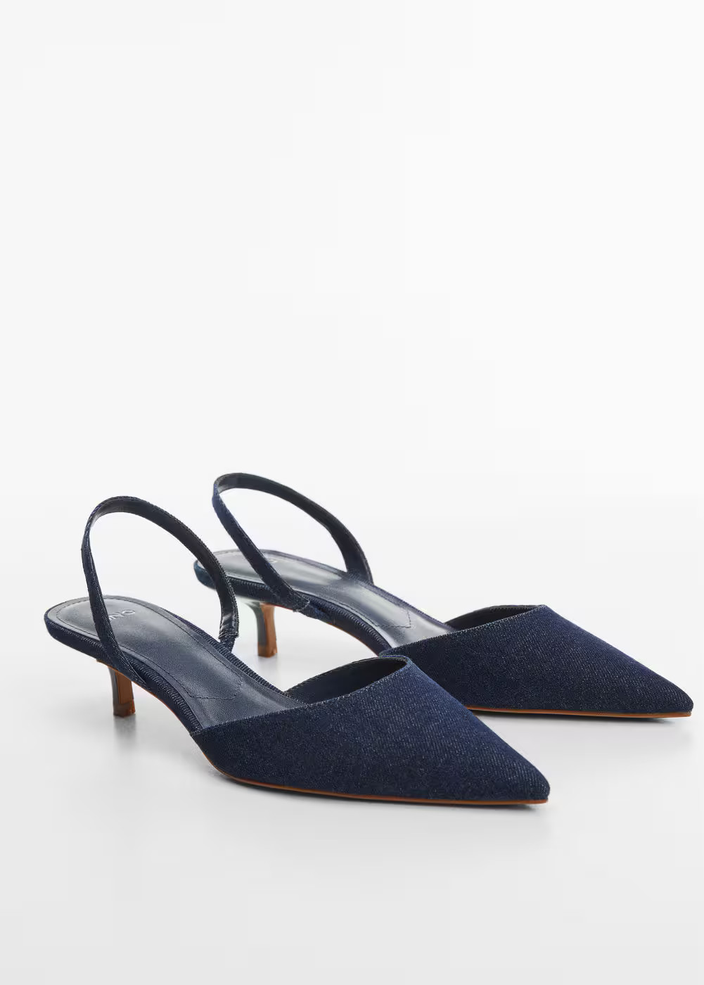 Denim sling back shoes | MANGO (US)