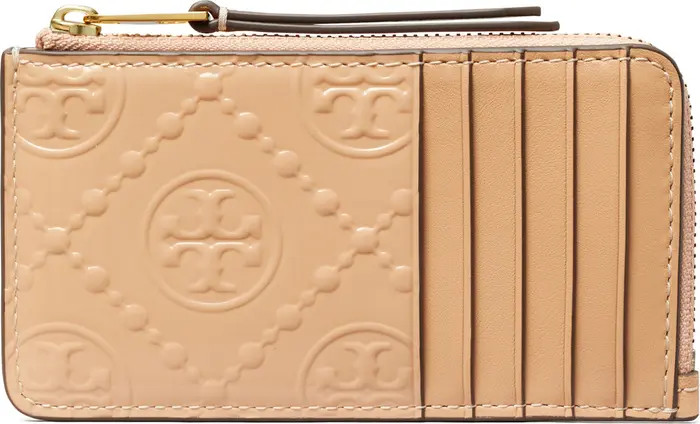 T-Monogram Embossed Zip Wallet | Nordstrom