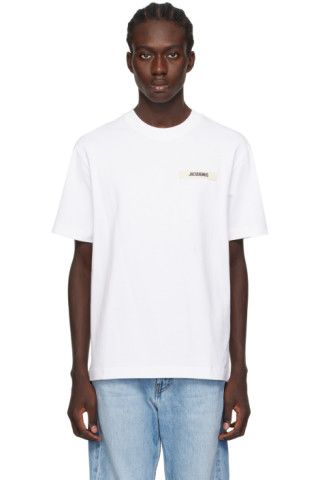 White Les Classiques 'Le T-Shirt Gros Grain' T-Shirt | SSENSE