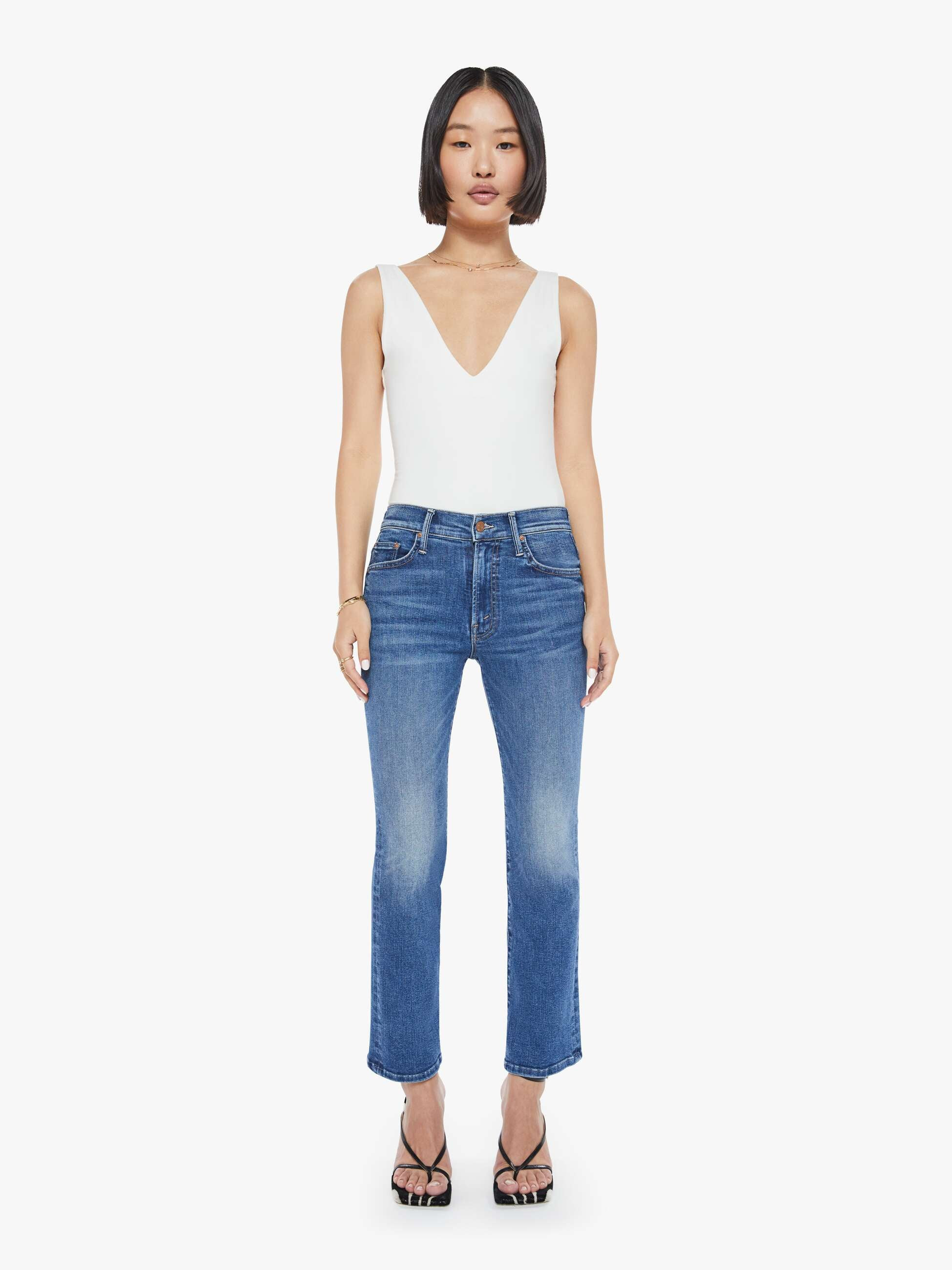 PETITES The Lil Insider Flood - Over The Top | Mother Denim