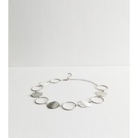 Silver Tone Large Circle Belt New Look | New Look (UK)