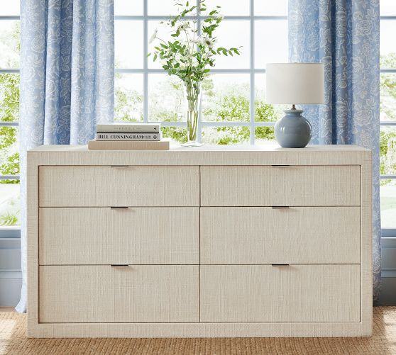 Cape Woven 6-Drawer Wide Dresser (60") | Pottery Barn (US)
