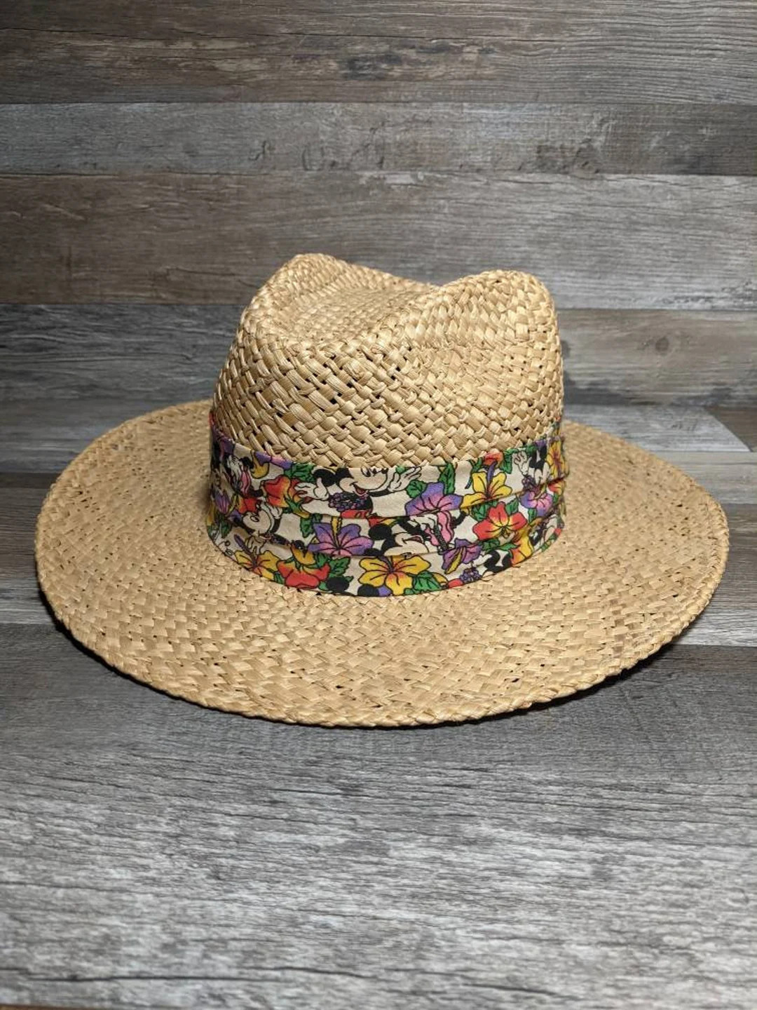 Vintage 90's Disney Mickey Mouse Goofys Hat Co Straw Hat - Etsy | Etsy (US)