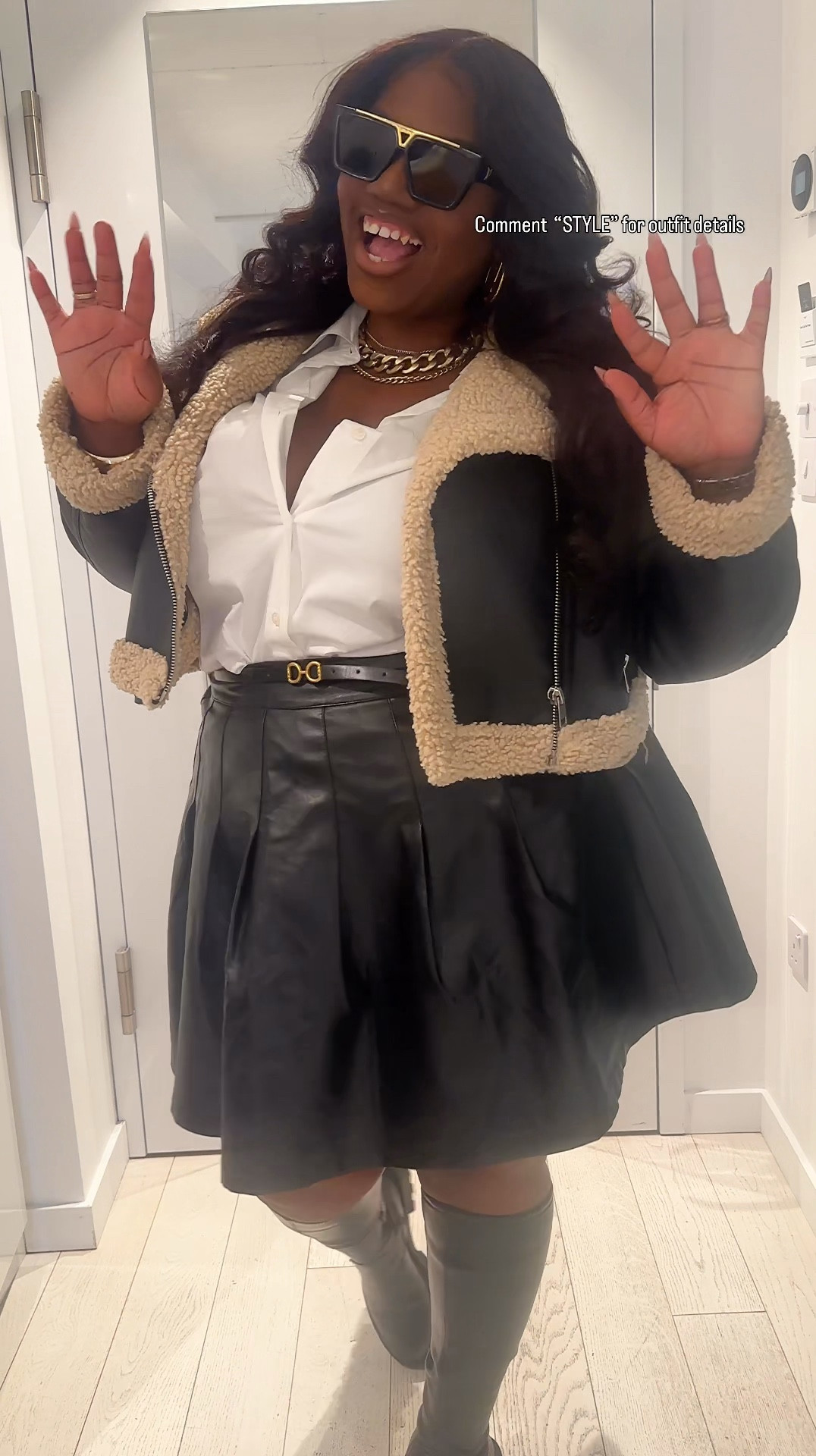 I loveeeee the fall/winter for styles.

The actual coat is from Zara. No longer available, but I provided some great alternatives.! 

Fashion Nova has similar options! 
Crossing Ways Moto Jacket -

#LTKPlusSize #LTKStyleTip #LTKgrwm