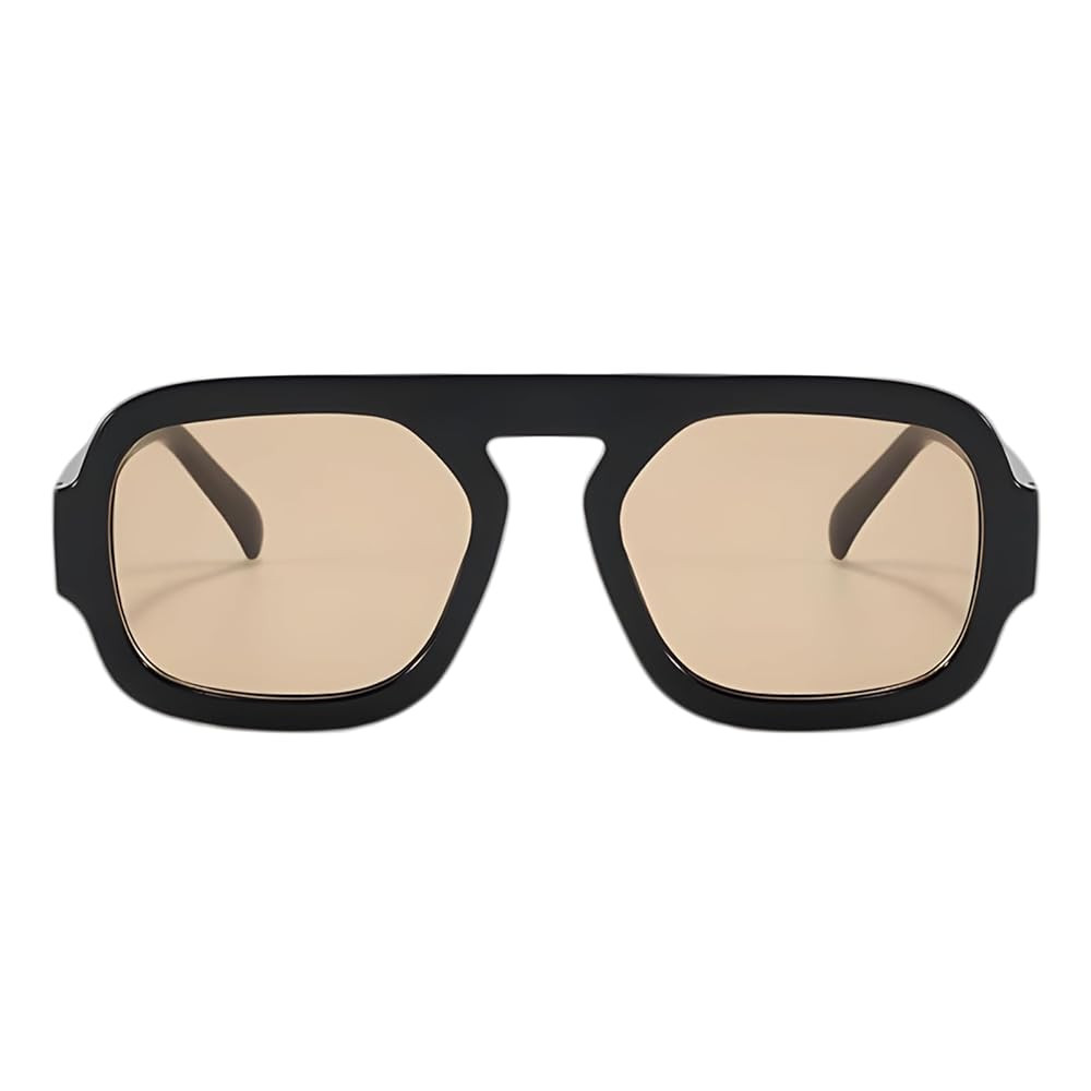 ADE WU Trendy Square Sunglasses for Women Men,Vintage Square Aviator Sunglasses Fashion 70s Inspi... | Amazon (US)