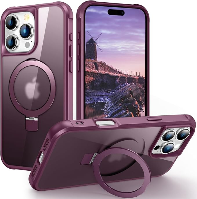 comptible with iPhone 16 Pro Case Built-in Invisible Stand Compatible with Mag-Safe, [Military Gr... | Amazon (US)