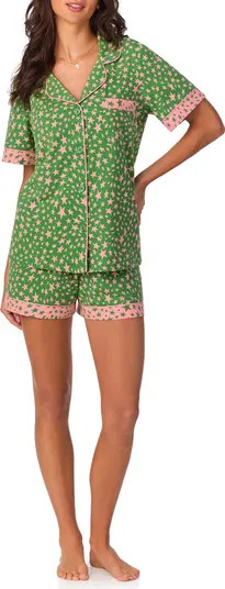 Print Stretch Organic Cotton Jersey Short Pajamas | Nordstrom