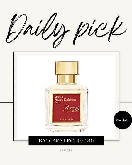 SALE!!!
Baccarat Rouge 540 Eau de Parfum on sale!

Baccarat Rouge 540 eau de parfum 
MAISON FRANCIS KURKDJIAN
Gifts for yourself
Gifts for her
Gifts for women
Gift ideas for her
Gift inspo for her
Gift guide for her
#treatyourself
Splurge gifts
Splurge worthy
Perfume
Perfumes
Winter fragrances
Winter perfumes
Winter 2022 perfumes
Winter 2022 fragrances
Luxe gift
Luxe gifts
Luxe perfumes
Luxe fragrance
Nordstrom
Bloomingdales sale
Bloomingdales
Nordstrom sale
Saks 5th ave
Saks 5th ave sale
Black Friday sale
Black Friday deals
Black Friday
Perfumes on sale
Fragrances on sale
Gifts for daughter
Gifts for wife
Fragrance favorites
Perfume favorites
Beauty finds
Beauty favorites
Beauty on sale
Perfume finds


#LTKsalealert #LTKbeauty #LTKGiftGuide