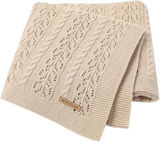 LAWKUL Neutral Baby Blankets Cotton Baby Girl Receiving Blankets Infant Swaddle Baby Blanket Newb... | Amazon (US)