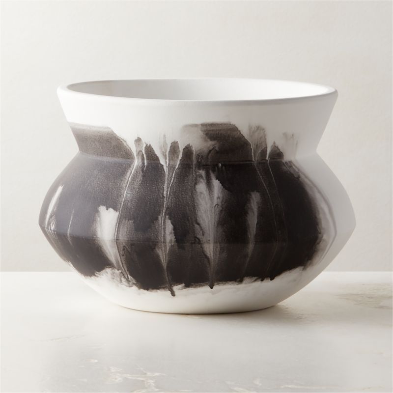 Amphora Black and White Ceramic Vase + Reviews | CB2 | CB2