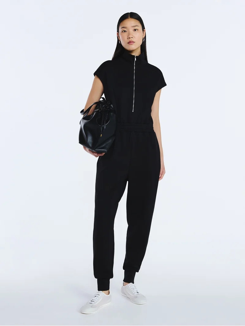 Scoop Women's and Women's Plus New Scubaknit Jumpsuit, Sizes XS-4X | Walmart (US)