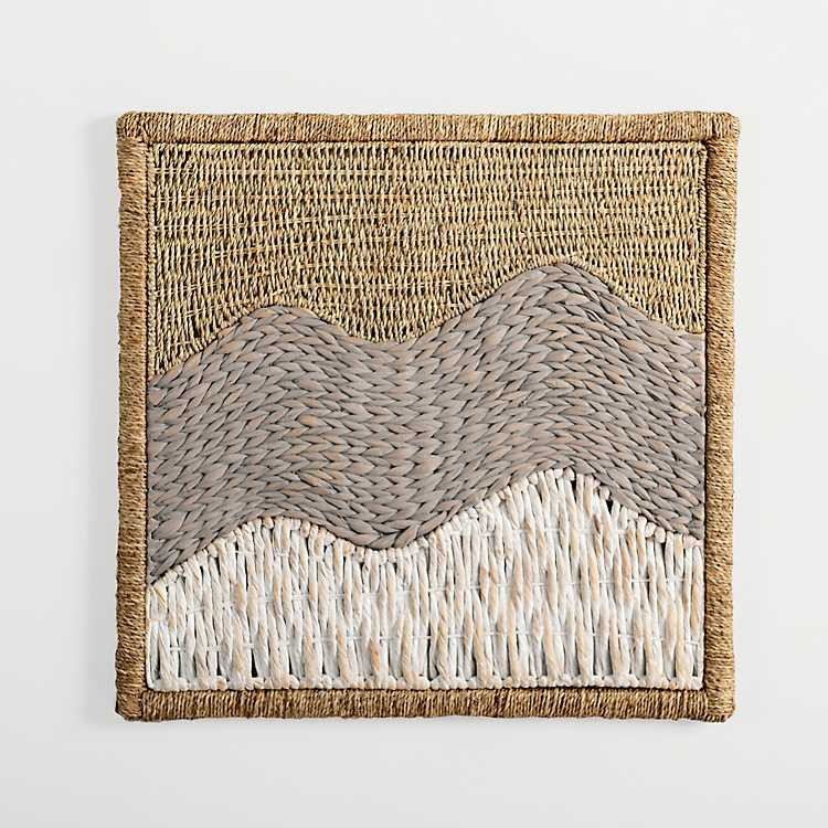 Woven Seagrass Waves Wall Plaque | Kirkland's Home
