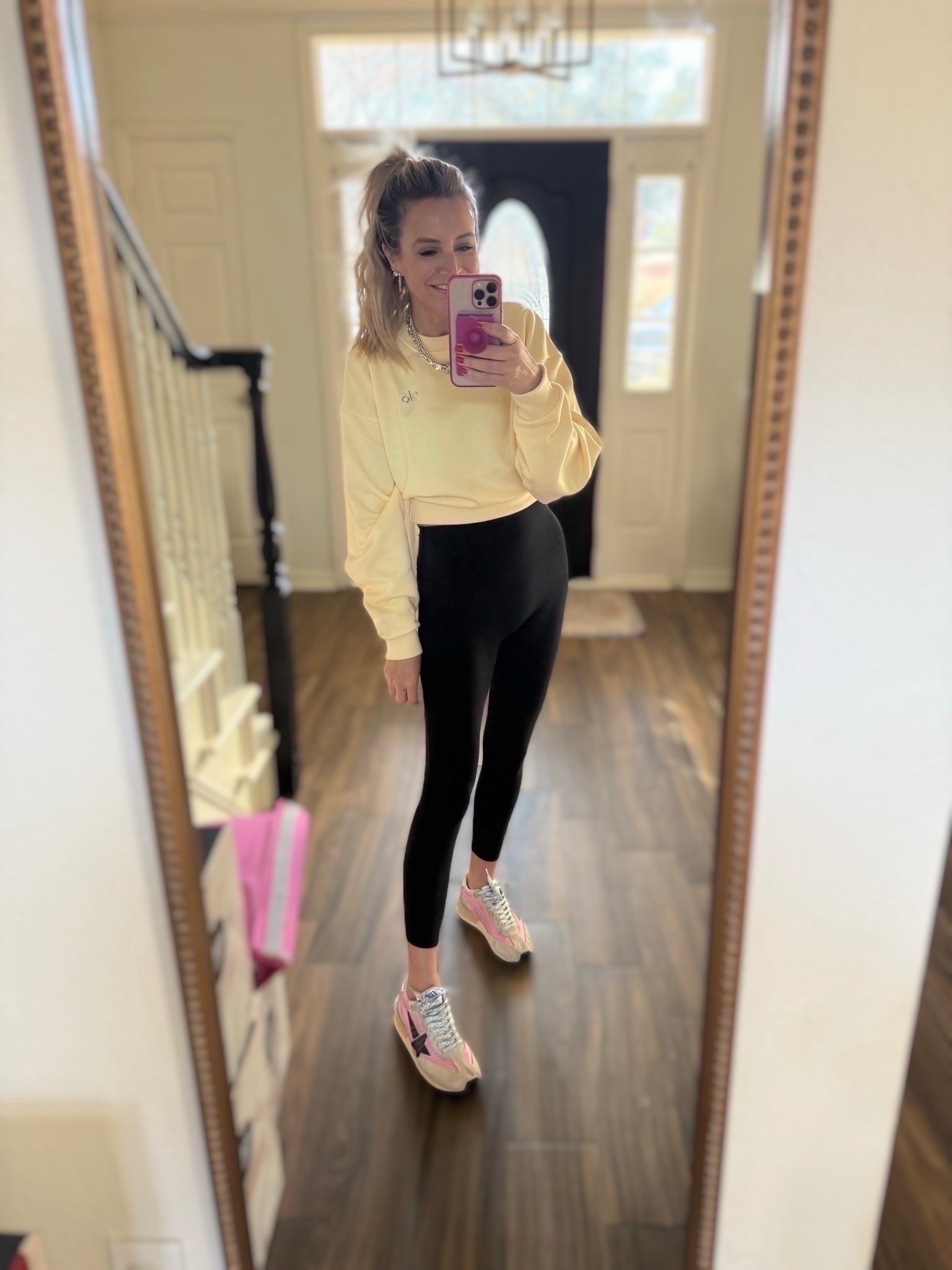 Friday funday wearing this cute Alo cropped sweatshirt in size small. Leggings are a size xs short  



#LTKootd #LTKdayinmylife #LTKSeasonal