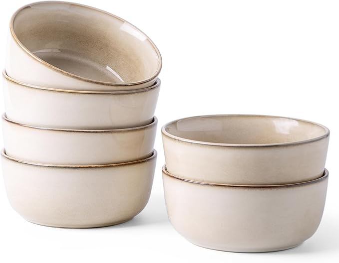 AmorArc Cereal Bowls Set of 6 for Kitchen, 26oz Stoneware Soup Bowls Set for Cereal Soup, Modern ... | Amazon (US)