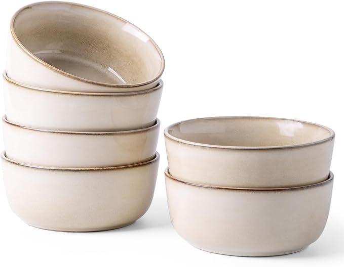 AmorArc Cereal Bowls Set of 6 for Kitchen, 26oz Stoneware Soup Bowls Set for Cereal Soup, Modern ... | Amazon (US)