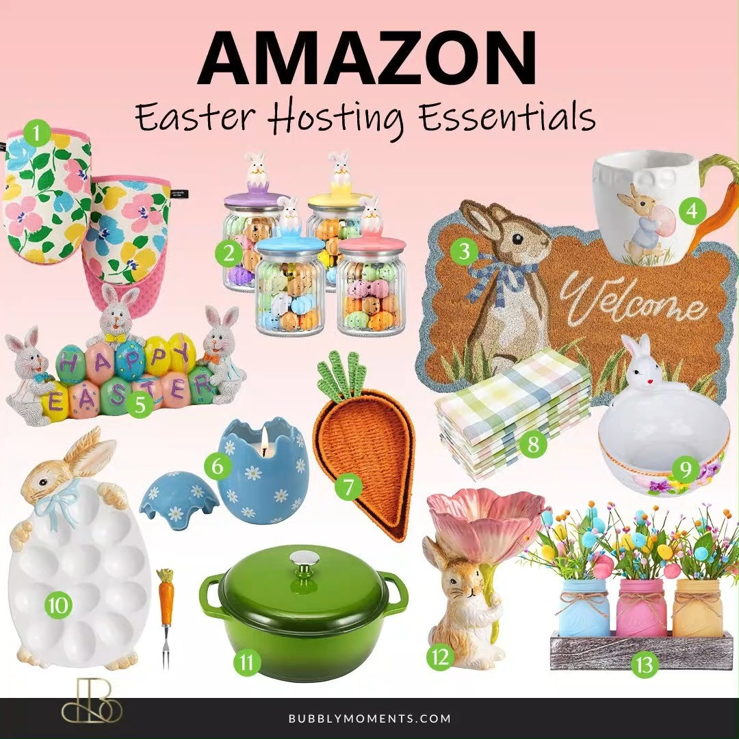 Make your Easter gathering simple and beautiful with these easy hosting essentials. From soft pastel table settings to cute serving pieces, everything helps create a fresh and welcoming vibe for your home. Whether you’re planning a small brunch or a fun family get-together, these finds make hosting feel effortless. Add a few stylish details to your table, serve your favorite dishes, and enjoy the moment with your guests. It’s all about keeping things easy, cozy, and festive this Easter. Save this for your Easter prep and tap to shop your favorites!
#LTKHome #LTKSeasonal #EasterHosting #EasterDecor #SpringTable #EasterBrunch #AmazonFinds #HomeDecor #Entertaining #BrunchIdeas #SpringDecor #EasterInspo #TableSetting #HostingMadeEasy #HomeInspo #SeasonalDecor 

 