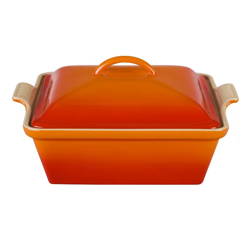 Le Creuset Heritage Stoneware 2.5 Qt Square Casserole with Lid | Wayfair North America