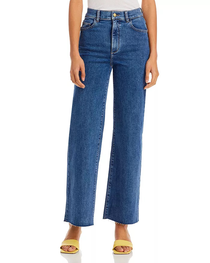 Hepburn High Rise Wide Leg Jeans made with RECOVER™ in Keys Raw | Bloomingdale's (US)