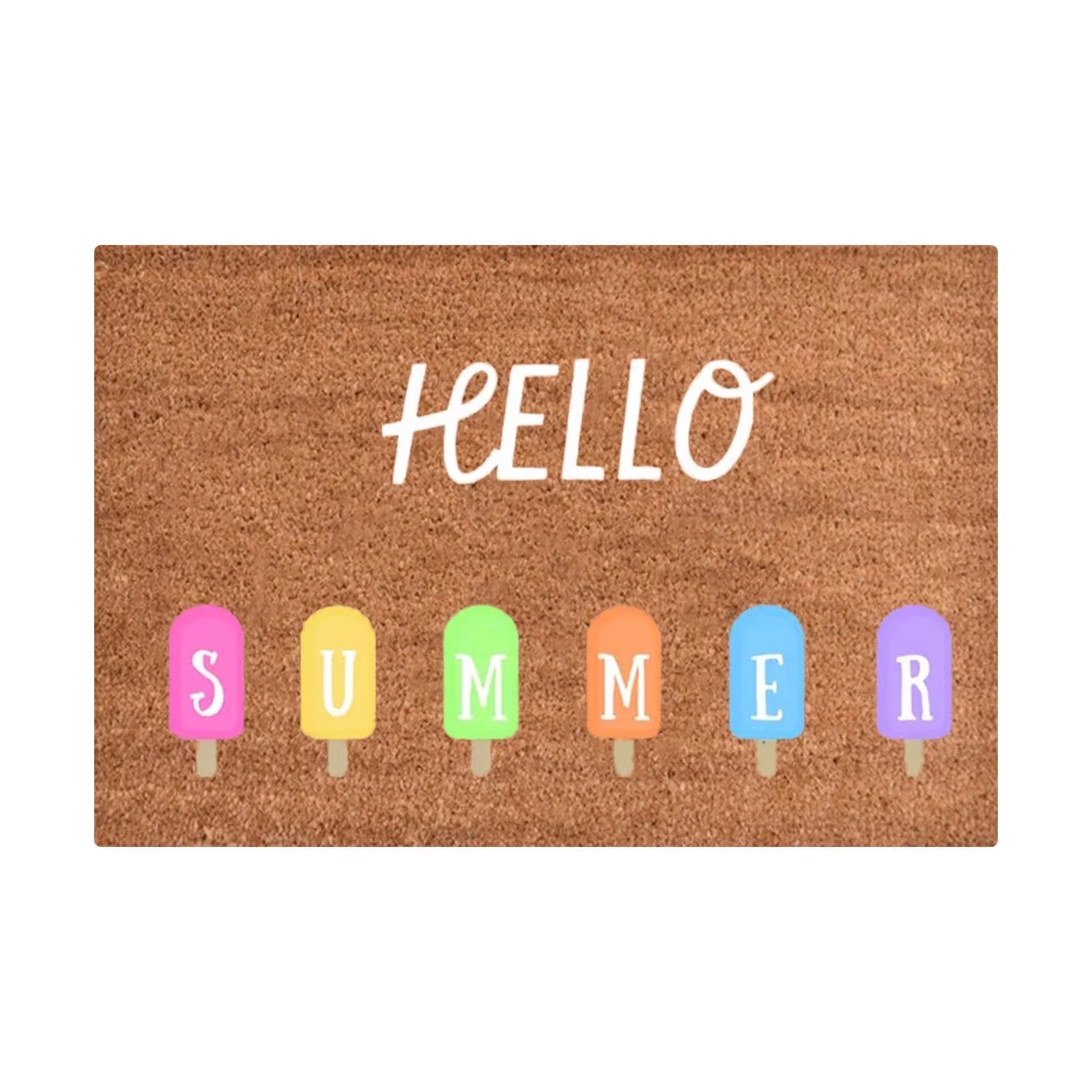 16x24 IN Summer Welcome Sign Hello Sunshine Doormat Outdoor Porch Mat Door Mat Coir Floor Mats fo... | Walmart (US)