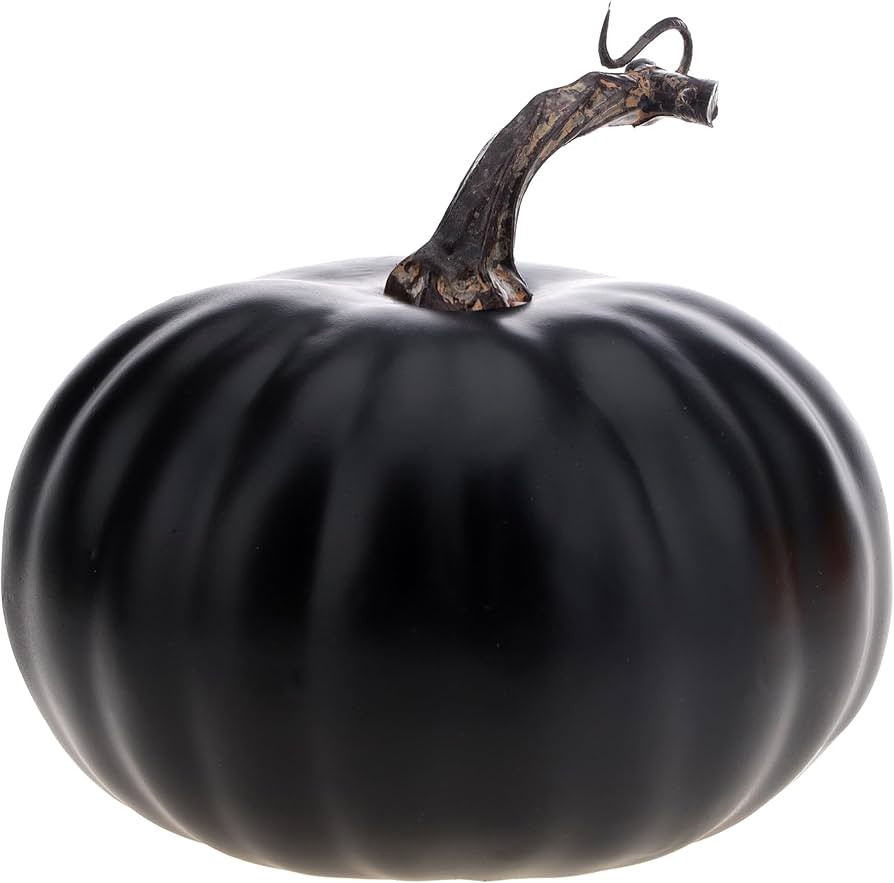 Gresorth Artificial Black Pumpkin for Decorating 5.5 inch Fake Foam Pumpkins for Fall Christmas T... | Amazon (CA)