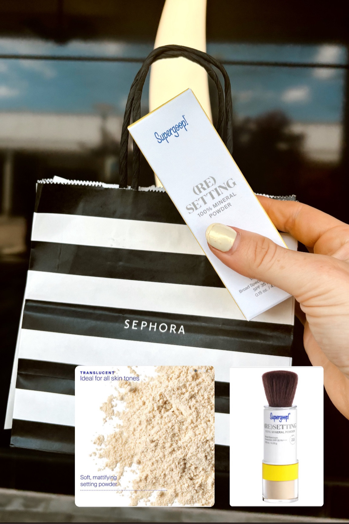 Do you have fair skin and easily burn in the sun? This Supergoop mineral SPF powder is a must have for your summer beach bag! Apply to your face to reduce shine or better yet apply to hair line to avoid a scalp burn! No need to spray your hair line with sunscreen. This brush applicator mineral powder spf is perfect for summer! 

#LTKSwim #LTKBeauty #LTKTravel