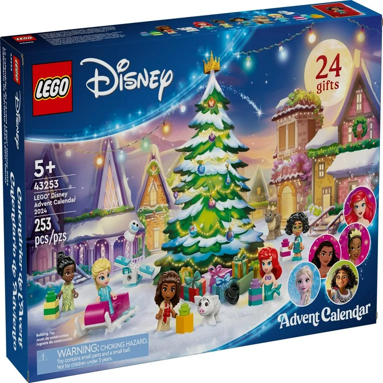 LEGO Disney Advent Calendar 2024, Christmas Toys for Kids, Building Kit with 8 Mini Dolls, 43253 | Walmart (US)