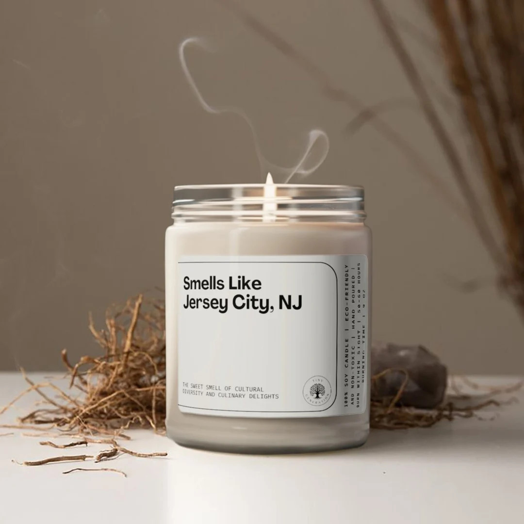 Smells Like Jersey City New Jersey Soy Wax Candle, Gift for Jersey City, Moving to New Jersey Gif... | Etsy (US)