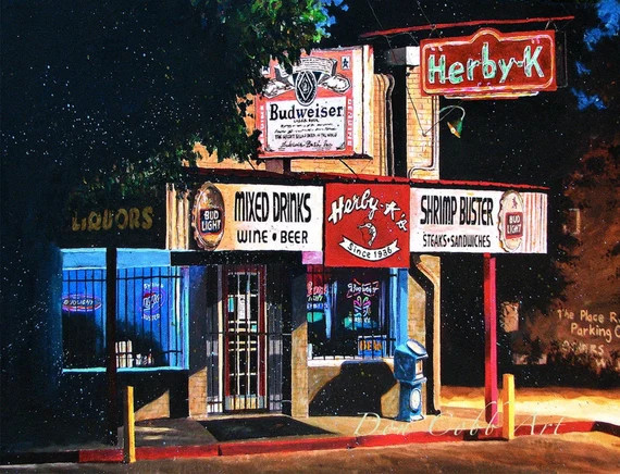 Herby K's - Seafood - Restaurant - Cafe - Diner - Bar and Grill - Shreveport - Canvas prints and ... | Etsy (US)