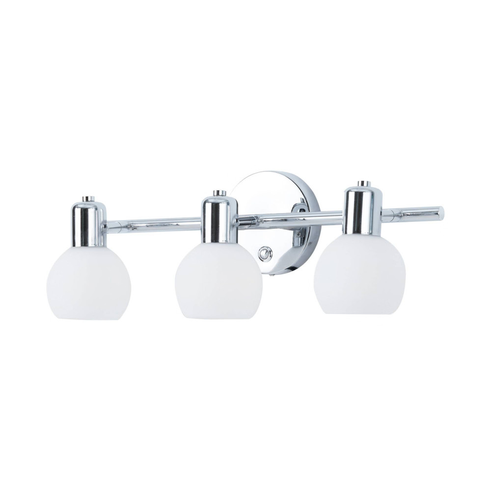 Triple Sconce Light with Frosted Shade Chrome - Teamson Home | Target