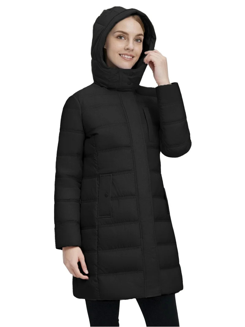 Wantdo Women's Long Lightweight Padded Jacket with Breathable Lining Winter Coat Black M | Walmart (US)