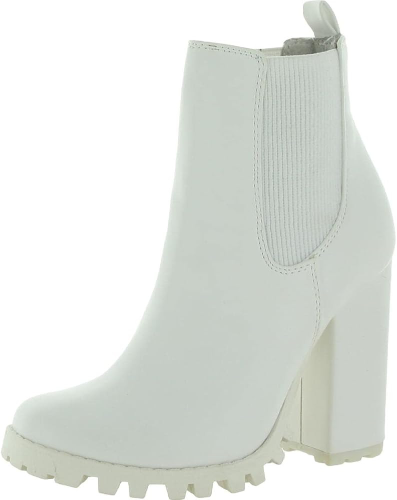 Steve Madden Womens Acquire Faux Leather Ankle Chelsea Boots | Amazon (US)