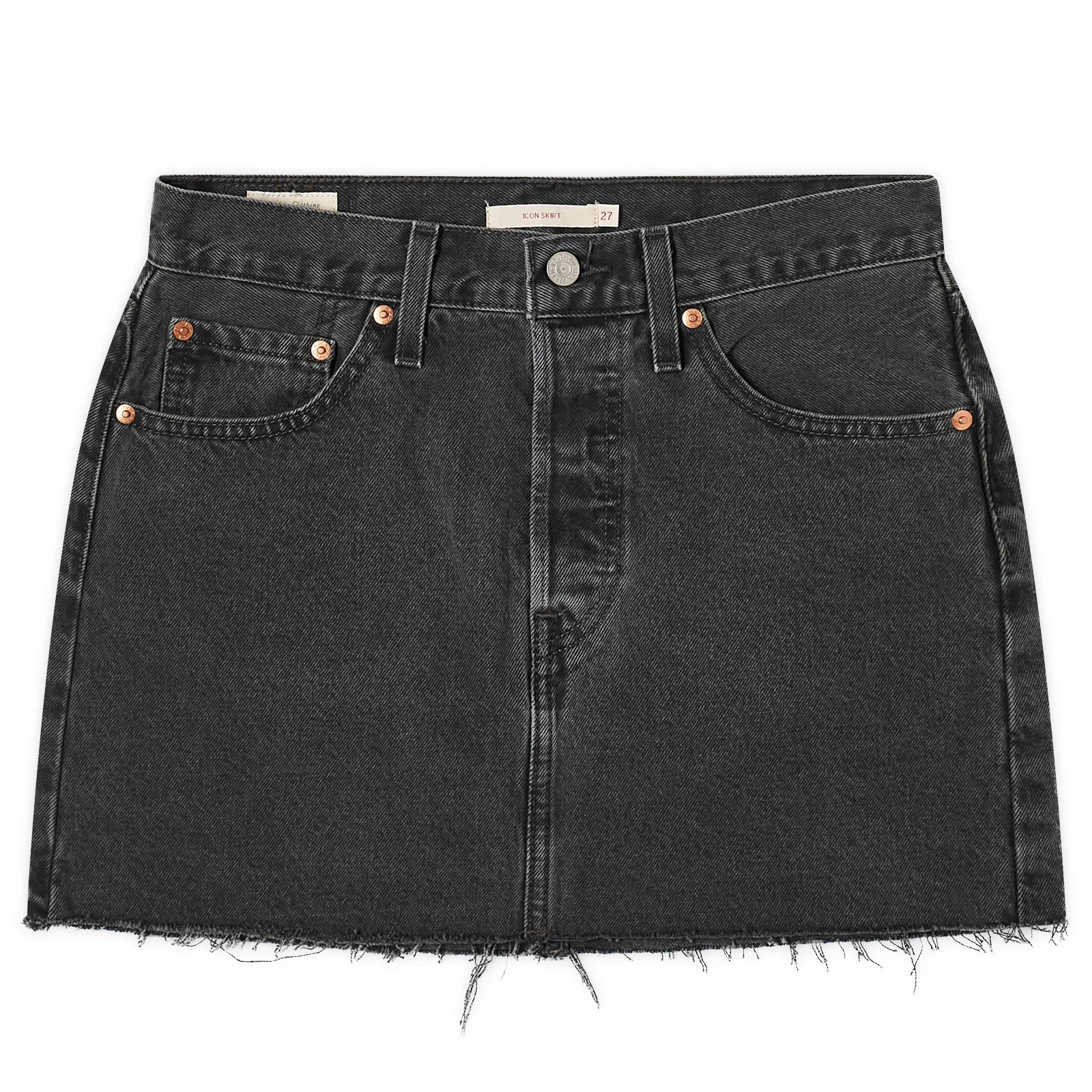 Levi's Women's Denim Mini Skirt in Black, Size 31"" | END. Clothing